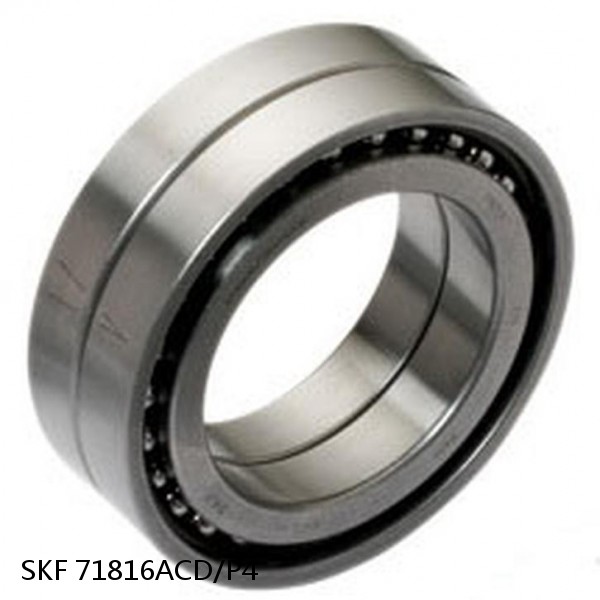 71816ACD/P4 SKF Super Precision,Super Precision Bearings,Super Precision Angular Contact,71800 Series,25 Degree Contact Angle